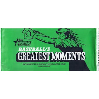 2020 Topps Heritage Minor League Baseball Greatest Moments Topper Pack