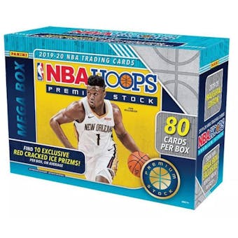 2019/20 Panini Hoops Premium Stock Basketball Mega 20-Box Case (80 Cards) (Red Prizms)