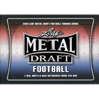 2020 Leaf Metal Draft Red, White, & Blue Football Hobby Box
