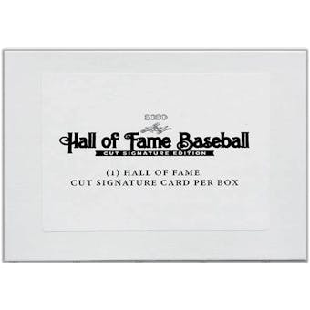 2020 Leaf Hall of Fame Baseball Cut Signature Edition Hobby Box