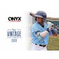 2020 Onyx Vintage Extended Series Baseball Hobby Box (Lot of 3)