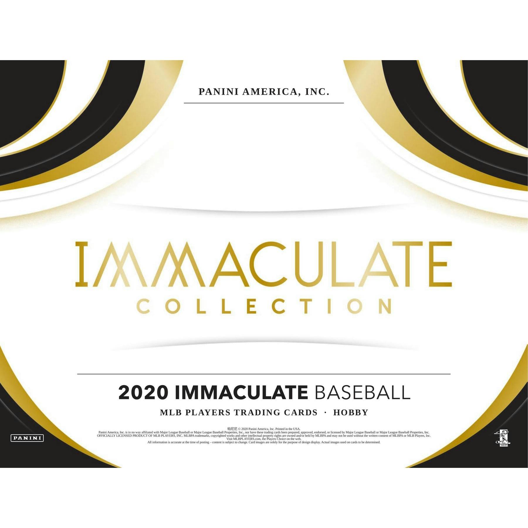 2020 Panini Immaculate Baseball Hobby 8 Box Case Presell Da Card World