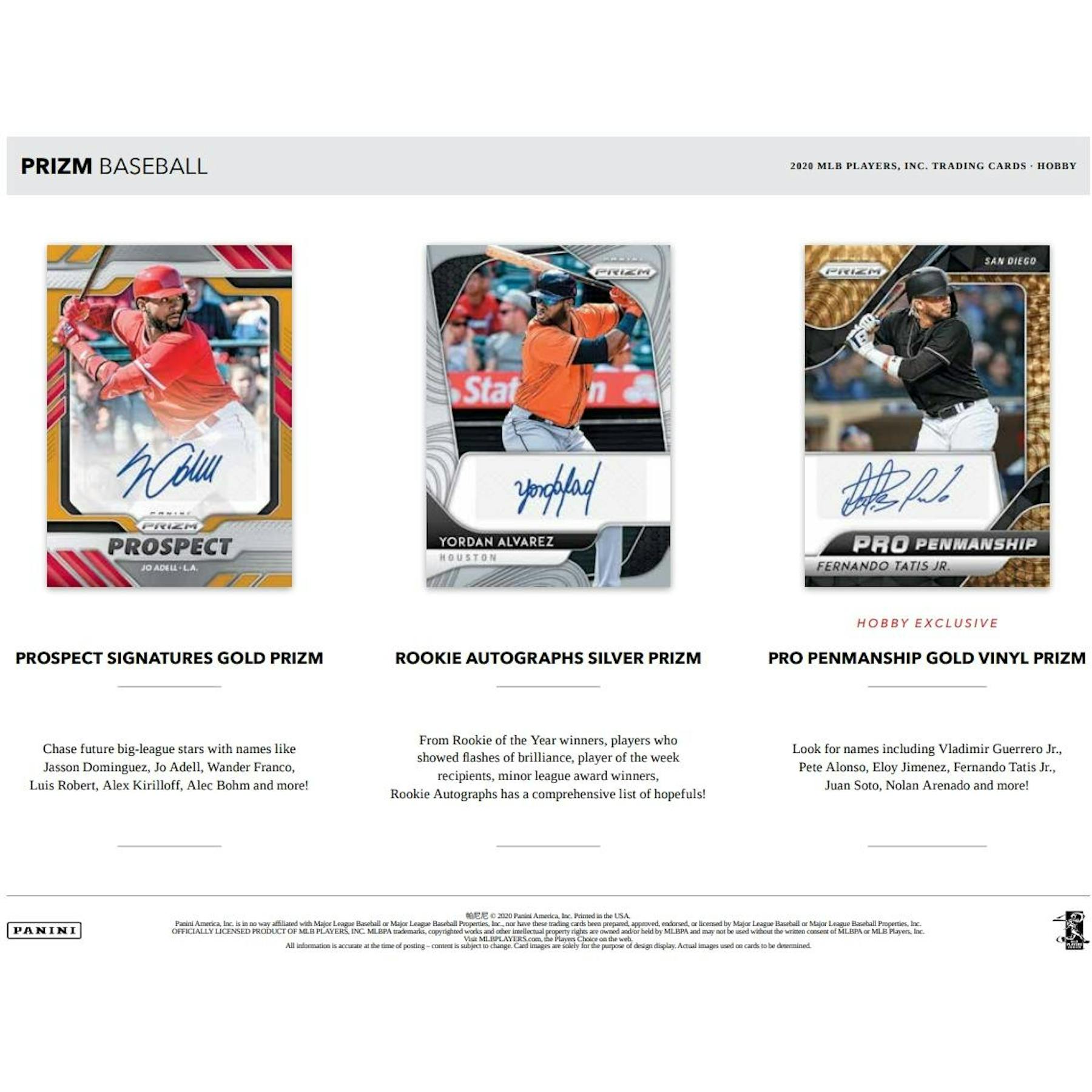 2020 Panini Prizm Baseball Hobby Box