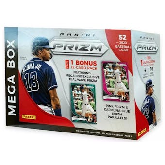 2020 Panini Prizm Baseball Mega Box (52ct)