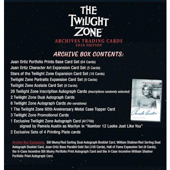 Twilight Zone Archives Trading Cards Archive Box (Rittenhouse 2020)