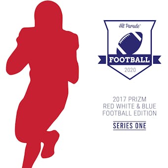 2020 Hit Parade 2017 Prizm Football Red White Blue Edition- Series 1 Hobby Box /100 Mahomes RC! (Ships 3/17)