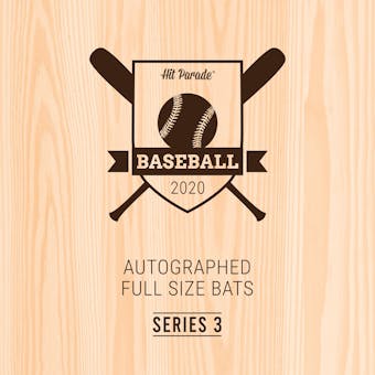 2020 Hit Parade Autographed Baseball Bat Hobby Box - Series 3 - Juan Soto, Pete Alonso & Vlad Guerrero Jr.!!!