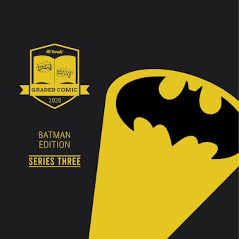 2020 Hit Parade The Batman Graded Comic Edition Hobby Box - Series 3 - GOLDEN AGE BATMAN!