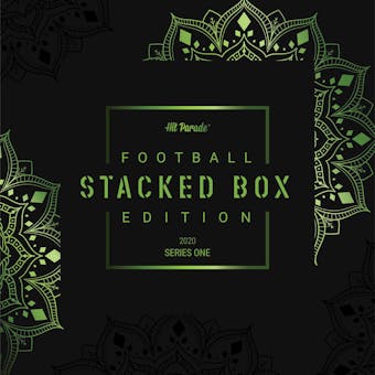 2020 Hit Parade Football STACKED BOX Unopened Edition - Series 1 - Hobby Box /50