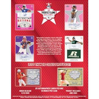 2020 Leaf Perfect Game National Showcase Baseball Hobby Box