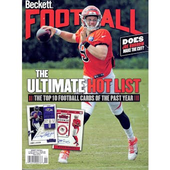 2020 Beckett Football Monthly Price Guide (#358 November) (Joe Burrow)