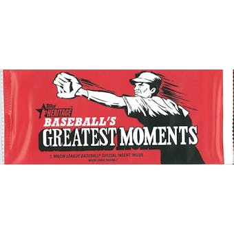 2020 Topps Heritage Baseball Greatest Moments Topper Pack