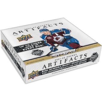 2021/22 Upper Deck Artifacts Hockey Hobby 10-Box Case (Presell)