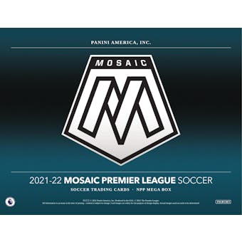 2021/22 Panini Mosaic Premier League EPL Soccer Mega 20-Box Case (Reactive Gold Parallels!)