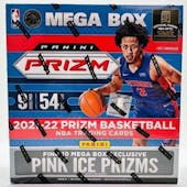 2021/22 Panini Prizm Basketball Mega Box (Pink Ice Prizms!)