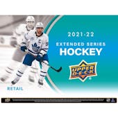 2021/22 Upper Deck Extended Series Hockey 6-Pack Blaster 20-Box Case (Presell)