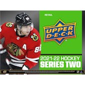 2021/22 Upper Deck Series 2 Hockey Tin (Box) Case (12 Ct.) (Presell)