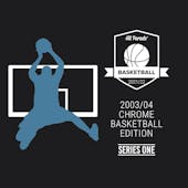 2021/22 Hit Parade 2003 Chrome Edition - Series 1 - Hobby Box /55 LeBron-Wade-Carmelo-Bosh (SHIPS 7/1)