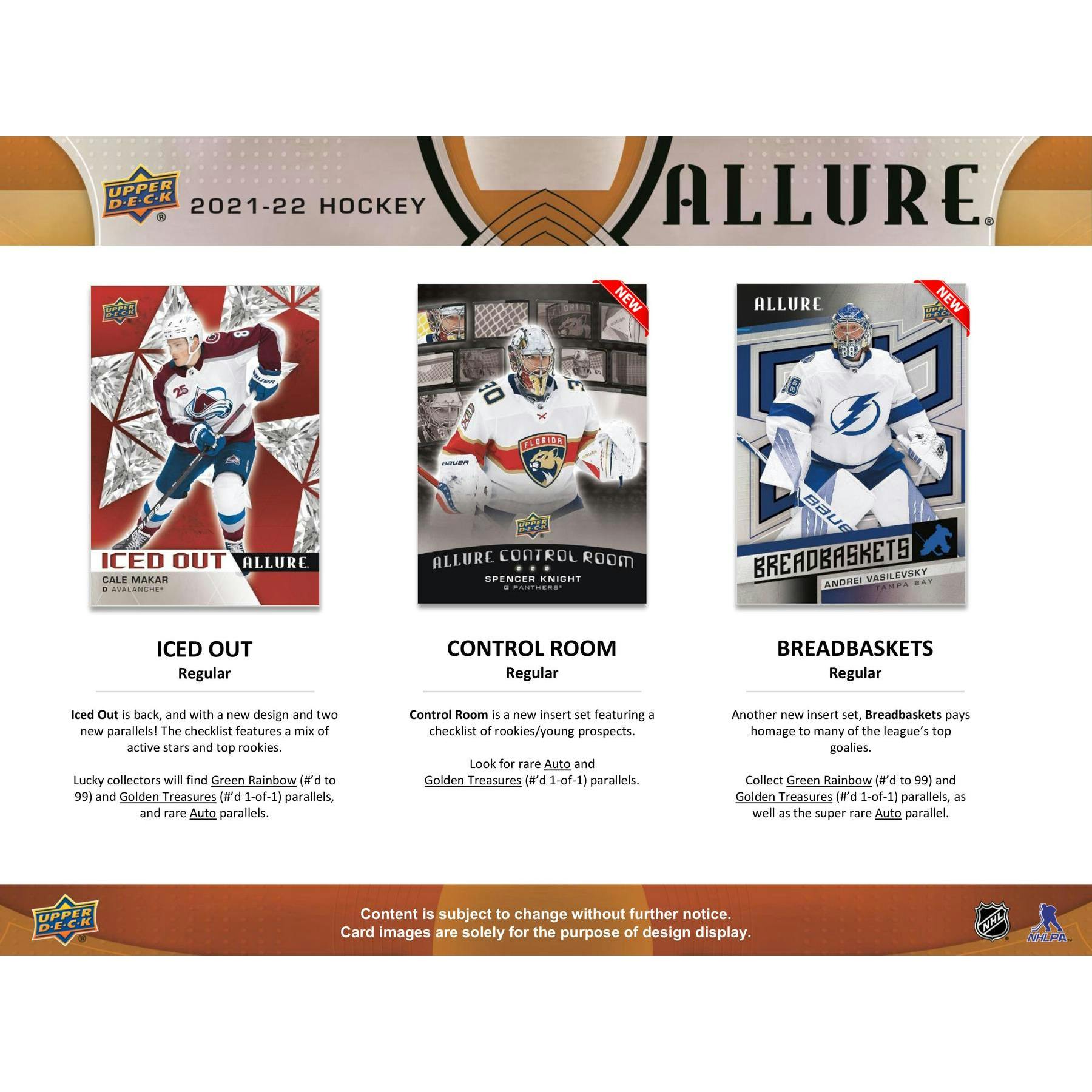 NHL boxy hokejové karty NHL ud allure hockey hobby box 