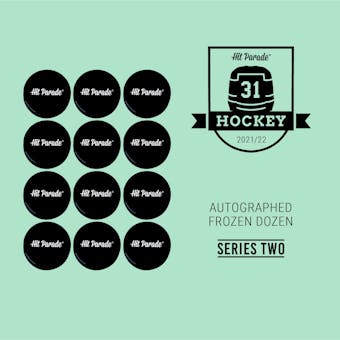 2021/22 Hit Parade Autographed FROZEN DOZEN Hockey Puck Series 2 Hobby Box - Ovechkin & Kucherov!!
