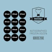2021/22 Hit Parade Autographed FROZEN DOZEN Hockey Puck Series 5 Hobby Box - Matthews, MacKinnon & Yzerman!!