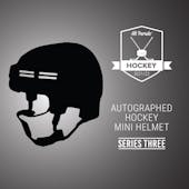 2021/22 Hit Parade Auto Hockey Mini Helmet 1-Box Series 3- DACW Live 4 Spot Random Division Break #1