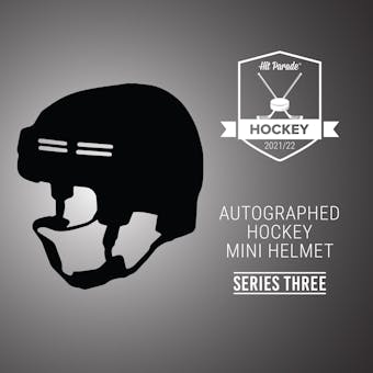 2021/22 Hit Parade Auto Hockey Mini Helmet 1-Box Series 3- DACW Live 4 Spot Random Division Break #5