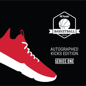 2021/22 Hit Parade Autographed Basketball "KICKS" Hobby Box - Series 1 - Lebron, Giannis, Ewing & Bird!!!