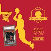 2021/22 Hit Parade Basketball 1986-87 The PSA 8 Edition - Series 3 - Hobby Box /143 PSA Jordan (SHIPS 1/21)