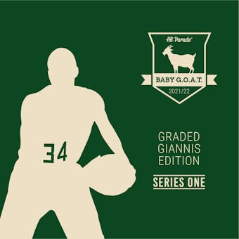 2021/22 Hit Parade GOAT Giannis Graded Edition - Series 1 - Hobby Box /100