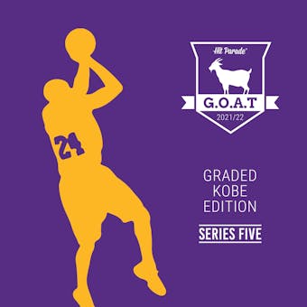 2021/22 Hit Parade GOAT Kobe Graded Edition - Series 5 - Hobby 10-Box Case /100