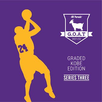 2021/22 Hit Parade GOAT Kobe Graded Edition - Series 3 - Hobby Box /100