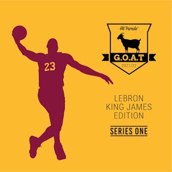 2021/22 Hit Parade GOAT LeBron King James Graded Edition - Series 1 - Hobby Box /75