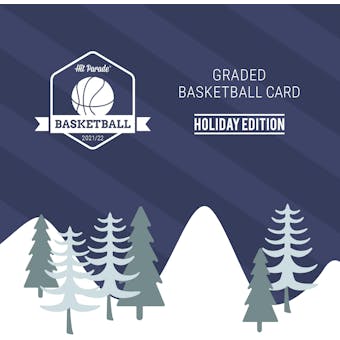 2021/22 Hit Parade Basketball Graded Holiday Edition Series 1 Hobby Box /600 LeBron-Luka-Giannis