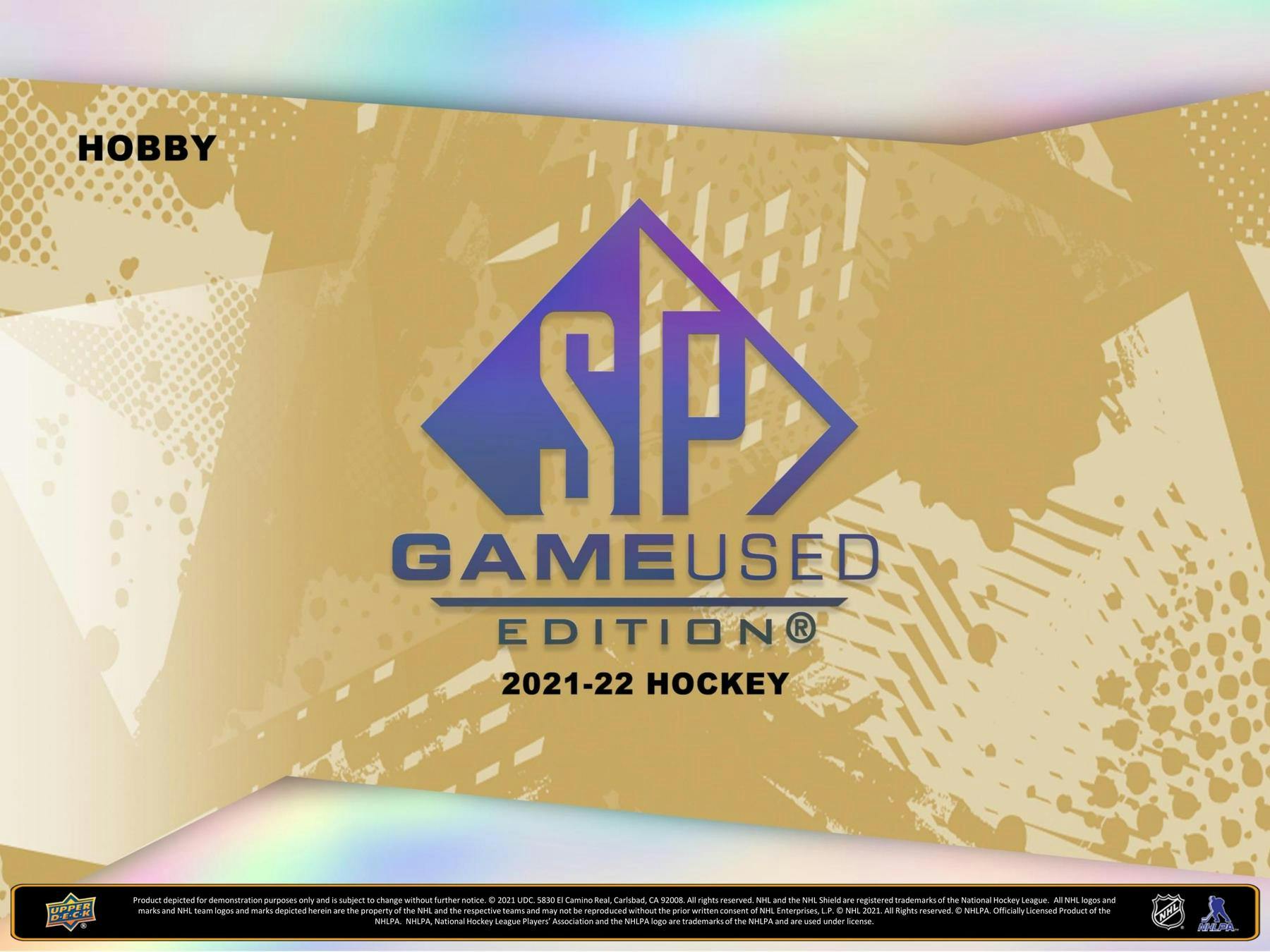 2021-22 Upper Deck SP Game Used Hockey Hobby 20-Box Case