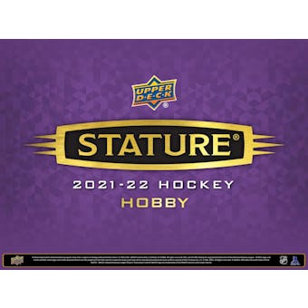 2021/22 Upper Deck Stature Hockey Hobby 16-Box Case (Presell)