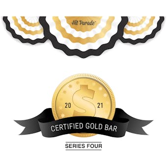 2021 Hit Parade Certified Gold Bar Edition - Series 4 - Hobby Case /5 - All Gold Bars!