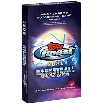 2021/22 Topps Finest Basketball Hobby 10-Box Case