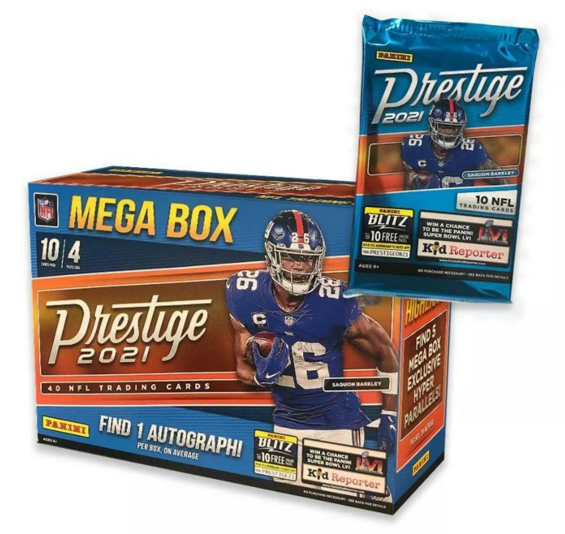 2021 Panini Prestige Football Mega Box (Hyper Parallels) DA Card World