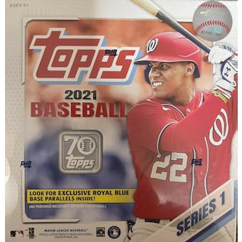 2021 Topps Series 1 Baseball Mega Box (Royal Blue Parallels!)