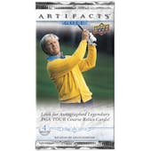 2021 Upper Deck Artifacts Golf Hobby Pack