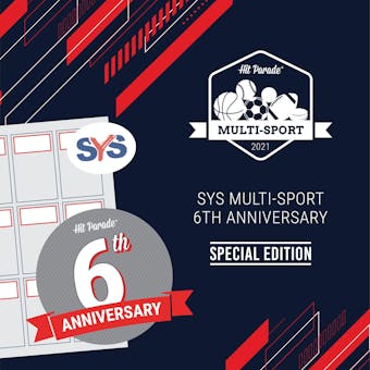 2021 Hit Parade SYS Multi-Sport 6th Anniversary Special Edition Hobby Box /24