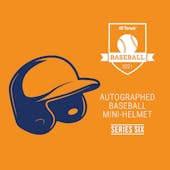 2021 Hit Parade Auto Baseball Mini Helmet Series 6- 1-Box- DACW Live 6 Spot Random Division Break #1