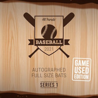 2021 Hit Parade Autographed GAME USED Baseball Bat Hobby Box - Series 1 - Mike Trout & Aaron Judge!!