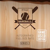 2021 Hit Parade Autographed GAME USED Baseball Bat Ser 2- 1-Box- DACW Live 6 Spot Random Division Break #9