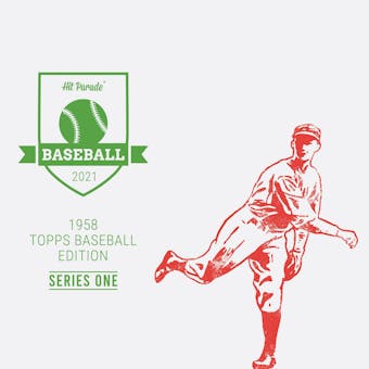 2021 Hit Parade 1958 Topps Baseball Edition - Series 1 - Hobby Box /160 Mantle-Maris-Cepeda