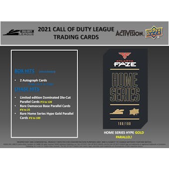 2021 Call of Duty League Hobby 12-Box Case (Upper Deck 2022) (Presell)