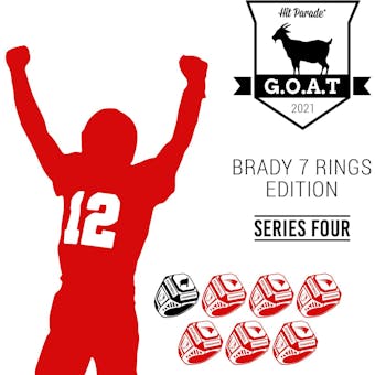 2021 Hit Parade GOAT Brady 7 Rings Edition - Series 4 - Hobby Box /50