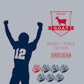 2021 Hit Parade GOAT Brady 7 Rings Edition Series 7 Hobby Box - Tom Brady