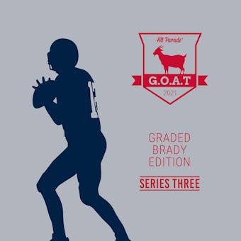 2021 Hit Parade GOAT Brady Graded Edition - Series 3 - Hobby Box /100
